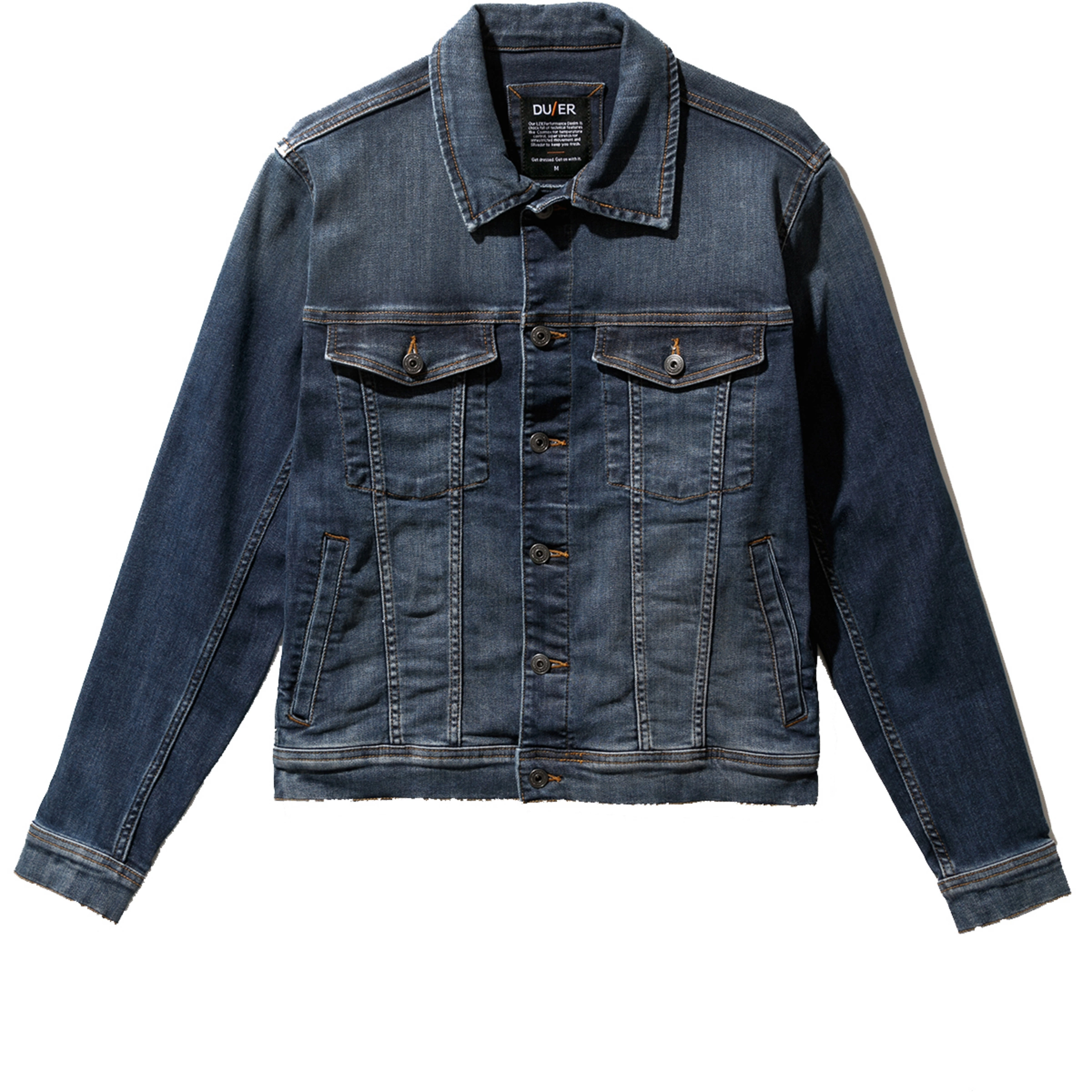DU/ER Men's Stay Dry Performance Denim Jean Jacket