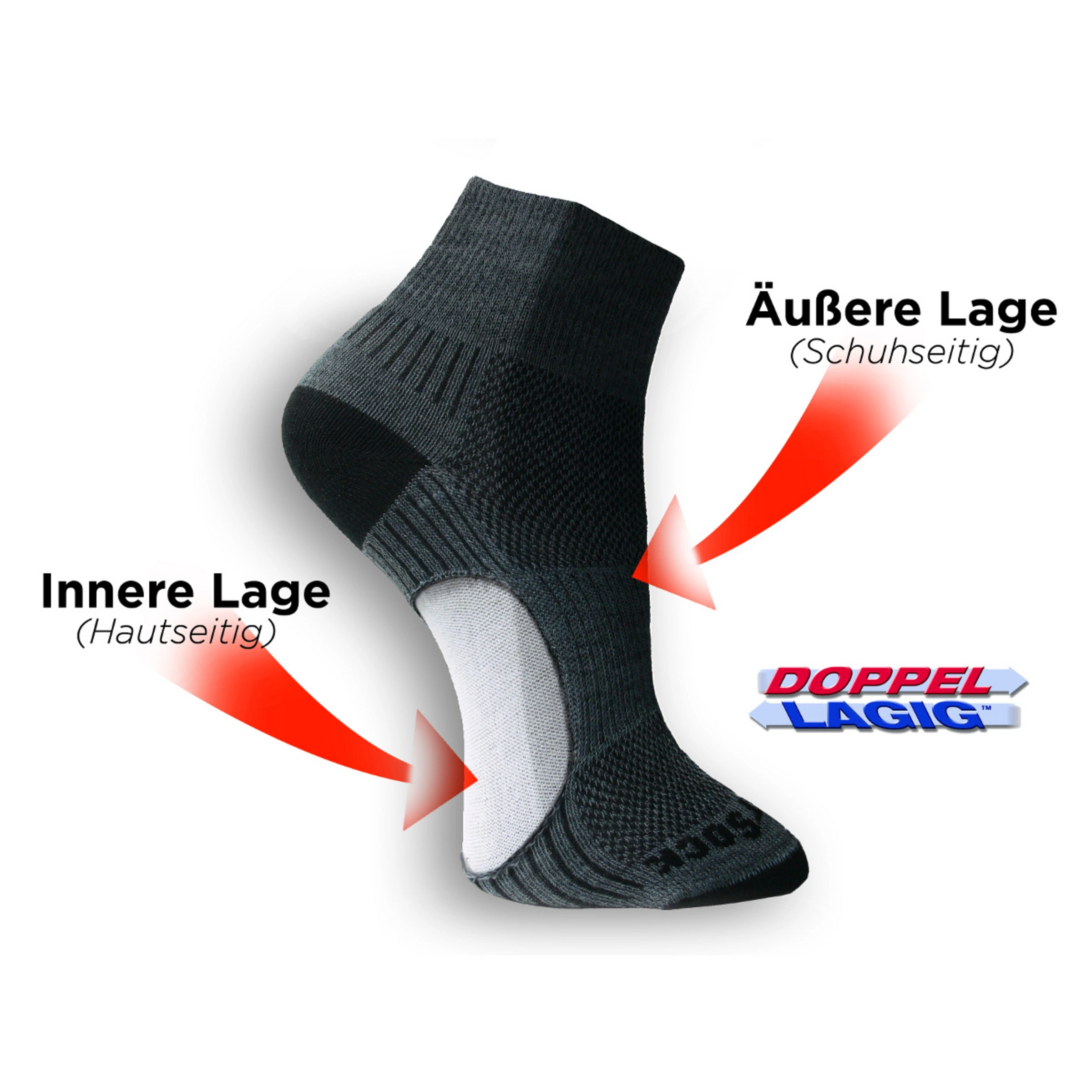 WRIGHTSOCK Escape Crew Sock - Bilde 2