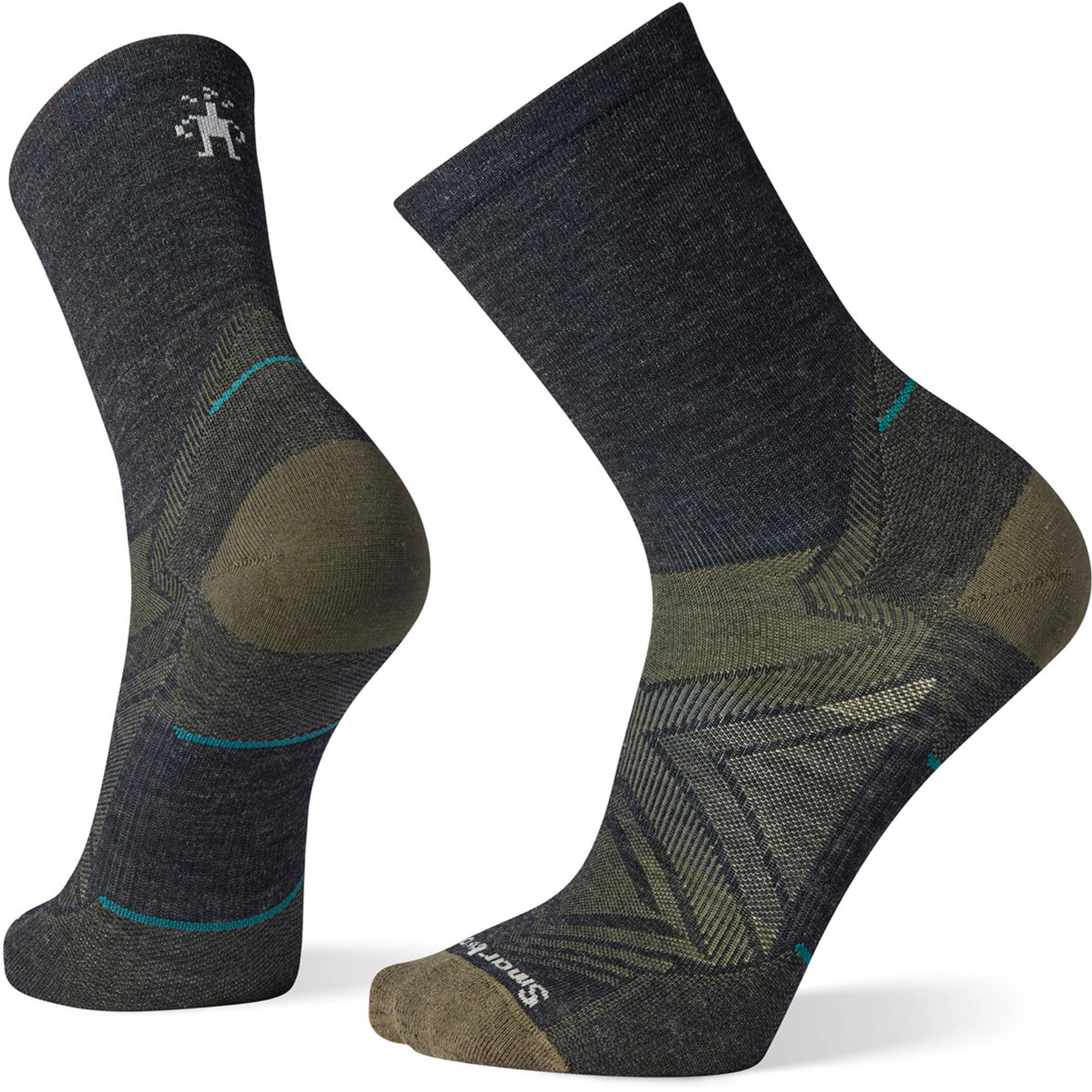 Smartwool Men's Run Zero Cushion Mid Crew Socks